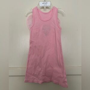 Yoli Poli brand new, organic cotton, light pink dress with velcro wings